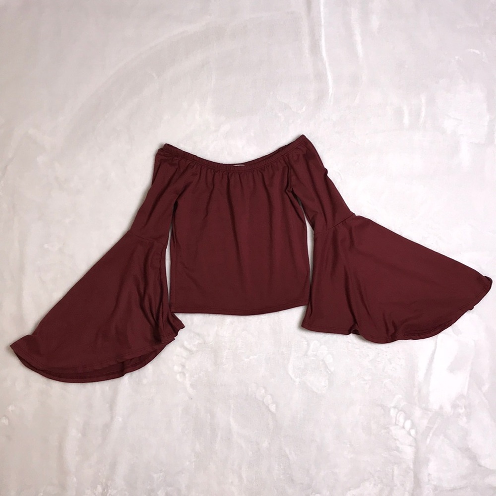 Charlotte Russe Wide Long-sleeve Shirt